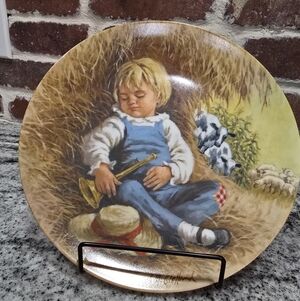 Vintage Little Boy Blue Porcelain Plate